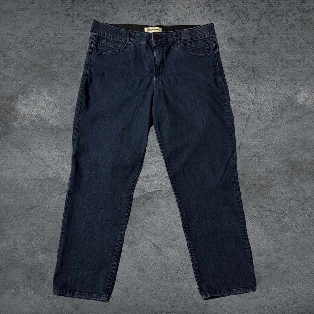 Democracy Ab solution Straight Women's Jeans Dar Wash Size 16
